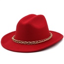 chain accessories cowboy hats fall and winter woolen jazz hats outdoor knight hatspicture22