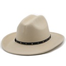 Belt accessories cowboy hats fall and winter woolen jazz hats outdoor knight hatspicture26