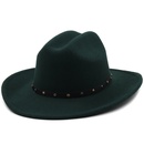 Belt accessories cowboy hats fall and winter woolen jazz hats outdoor knight hatspicture23