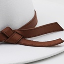 New ringshaped flattop woolen cloth top hat fashion flattop woolen top hatpicture11