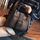 new trendy messenger bag fashion simple retro shoulder bag portable bucket bagpicture5