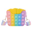Silicone small bag new childrens shoulder bag cute mini color push coin purse messenger bagpicture9