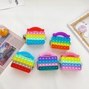 spring and summer new childrens backpack candy color bubble silicone bag Korean cute messenger bagpicture5