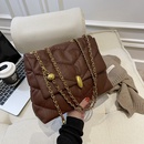 2021 new fashion casual simple autumn and winter new rhombus chain messenger bagpicture6