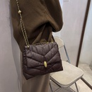 2021 new fashion casual simple autumn and winter new rhombus chain messenger bagpicture8