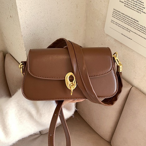 autumn and winter 2021 new fashion messenger bag simple shoulder small square bag NHJZ520674's discount tags