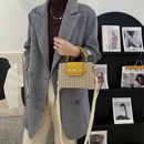 2021 new rattan woven handbag messenger shoulder diagonal straw woven bagpicture9