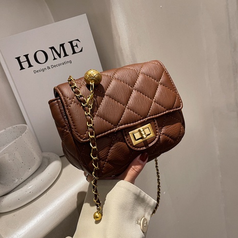 2021 new trendy fashion casual rhombus chain messenger small square bag NHJZ520691's discount tags