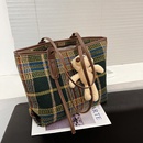 Largecapacity bag fashion woolen cloth single shoulder bag casual tote bagpicture6