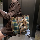 Largecapacity bag fashion woolen cloth single shoulder bag casual tote bagpicture8