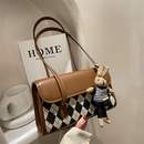 Winter plaid small bag fashion casual shoulder bag simple messenger small square bagpicture6