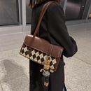 Winter plaid small bag fashion casual shoulder bag simple messenger small square bagpicture8