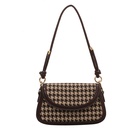 Autumn and winter houndstooth 2021 new trendy fashion casual shoulder saddle bagpicture10