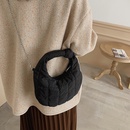portable small bag new down feather cloud fold shoulder bag casual light underarm bagpicture7