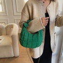 portable small bag new down feather cloud fold shoulder bag casual light underarm bagpicture8