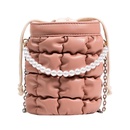 2021 new trendy pearl chain singleshoulder handbag messenger bucket bagpicture9