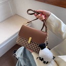 2021 new fashion autumn and winter houndstooth shoulder messenger small square bagpicture8