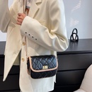 fashion new texture pure color casual diamond chain bag Korean version shoulder bagpicture5
