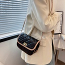 fashion new texture pure color casual diamond chain bag Korean version shoulder bagpicture7