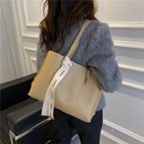 new trend large capacity soft leather simple single shoulder tote bagpicture7