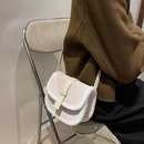 Retro texture bag new trendy semicircle saddle bag shoulder messenger bagpicture8