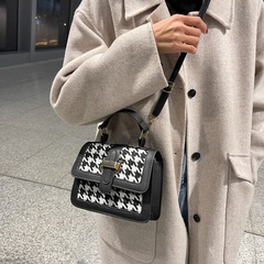 Temperament handbags new trendy small square bag personality texture shoulder messenger bag