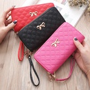 Korean fashion ladies double pull wallet bowknot PU leather multicard wallet  NHLAN520916picture7