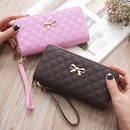 Korean fashion ladies double pull wallet bowknot PU leather multicard wallet  NHLAN520916picture8