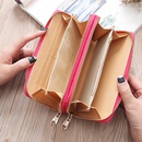 Korean fashion ladies double pull wallet bowknot PU leather multicard wallet  NHLAN520916picture9