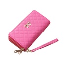 Korean fashion ladies double pull wallet bowknot PU leather multicard wallet  NHLAN520916picture10