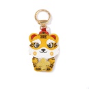 cute pu cartoon tiger keychain creative pendant wholesalepicture9