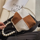 Corduroy Pearl Handheld Shoulder Bag 2021 New Chain Messenger Bagpicture6