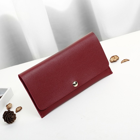 new Korean style simple solid color wallet's discount tags
