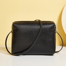 leather texture soft casual trend zipper apricot color soft single square bagpicture18