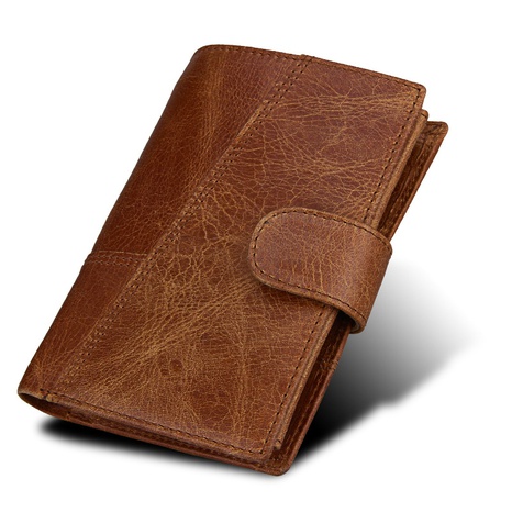 portefeuille pour hommes en cuir de vachette première couche portefeuille pour hommes rétro portefeuille de mode RFID étui à cartes en cuir's discount tags