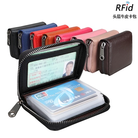 mutiple function work exhibiton  anti-magnetic leather card holder's discount tags