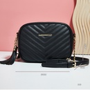 new fashion crossbody bag square zipper stripes soft surface bagpicture11