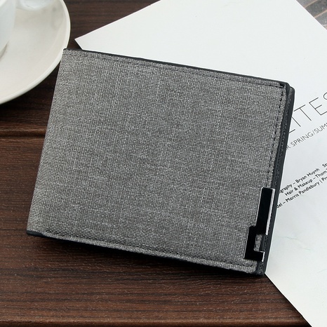 New men's short wallet Korean leisure large-capacity wallet card holder multi-card ultra-thin clutch's discount tags