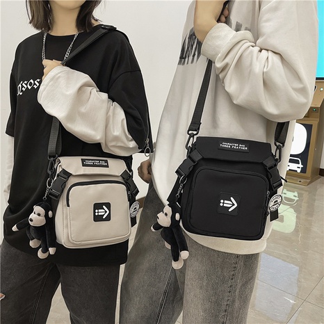 Trendy messenger bag casual sports bag shoulder bag mobile phone bag's discount tags
