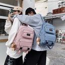 Korean version of campus student backpack new trend backpackpicture6