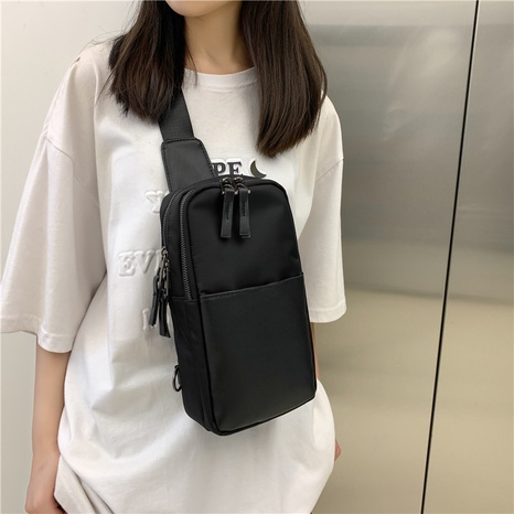 brand sports shoulder nylon casual waist fashion simple diagonal chest bag's discount tags