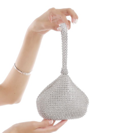 diamond-studded handbag creative design trihedron cosmetic bag dinner bag handbag's discount tags