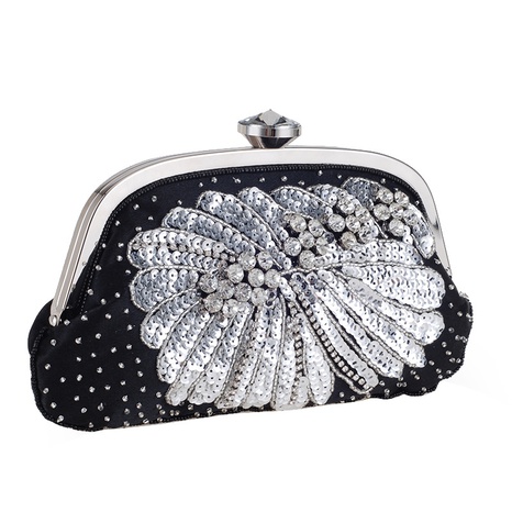 exquisite evening party bag beaded pearl clutch bag's discount tags
