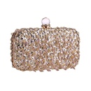 new beaded dinner bag clutch bag hard box small square bagpicture11
