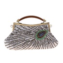 Retro heavy craft beaded embroidery bag portable dinner bag classic bridal bagpicture12
