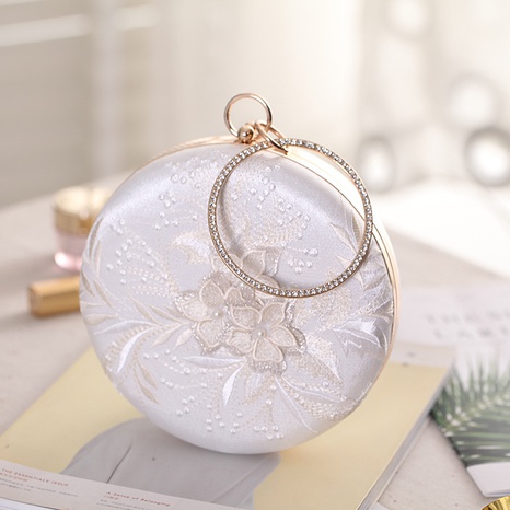 Chinese style dinner bag portable diamond round bag evening bag's discount tags