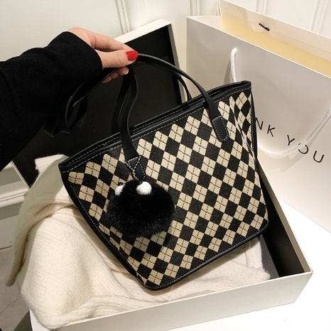 Checkerboard messenger bag casual fashion shoulder bag NHJZ521566's discount tags