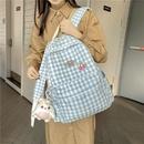 2021 winter backpack largecapacity plaid pattern backpackpicture7