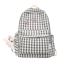 2021 winter backpack largecapacity plaid pattern backpackpicture11