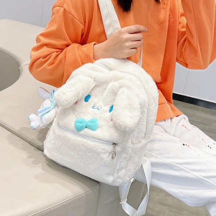 2021 new cartoon plush bag cute bunny backpack